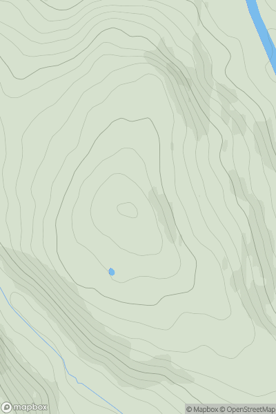 Thumbnail image for Blackwood Hill [The Glenkens to Annandale] showing contour plot for surrounding peak